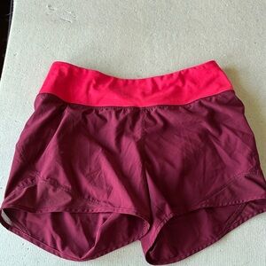 Old Navy Women's Athletic Shorts in Burgundy and Pink